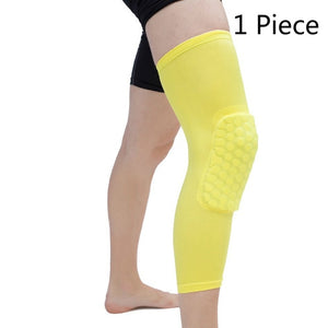 REXCHI 1PC Basketball Knee Pads Sleeve Honeycomb Brace Elastic Kneepad Protective Gear Patella Foam Support Volleyball Support