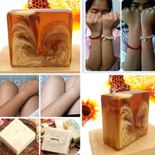 Load image into Gallery viewer, Natural Handmade Propolis Honey Milk Soap Face Care Handmade Soap Replenishing Whitening Skin Beauty Bleaching Deep Cleansing @