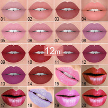 Load image into Gallery viewer, New!!Make Up Lips Matte Liquid Lipstick Waterproof Long Lasting Sexy Pigment Nude Glitter Style Lip Gloss Beauty Red Lip Tint