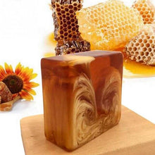 Load image into Gallery viewer, Natural Handmade Propolis Honey Milk Soap Face Care Handmade Soap Replenishing Whitening Skin Beauty Bleaching Deep Cleansing @