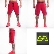 Load image into Gallery viewer, Mens gym cotton shorts Run jogging sports Fitness bodybuilding Sweatpants male workout training Brand Knee Length short pants