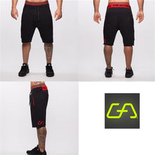 Load image into Gallery viewer, Mens gym cotton shorts Run jogging sports Fitness bodybuilding Sweatpants male workout training Brand Knee Length short pants