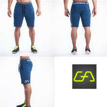 Load image into Gallery viewer, Mens gym cotton shorts Run jogging sports Fitness bodybuilding Sweatpants male workout training Brand Knee Length short pants