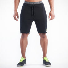 Load image into Gallery viewer, Mens gym cotton shorts Run jogging sports Fitness bodybuilding Sweatpants male workout training Brand Knee Length short pants