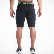 Load image into Gallery viewer, Mens gym cotton shorts Run jogging sports Fitness bodybuilding Sweatpants male workout training Brand Knee Length short pants